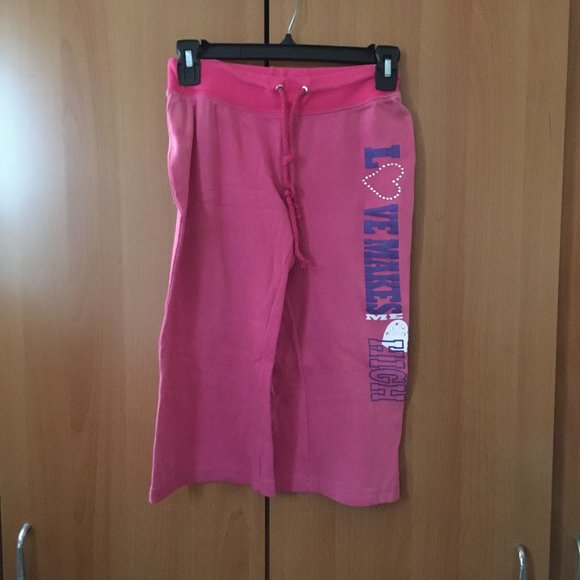 [Girl's] Pink Sweatpants - Picture 1 of 3